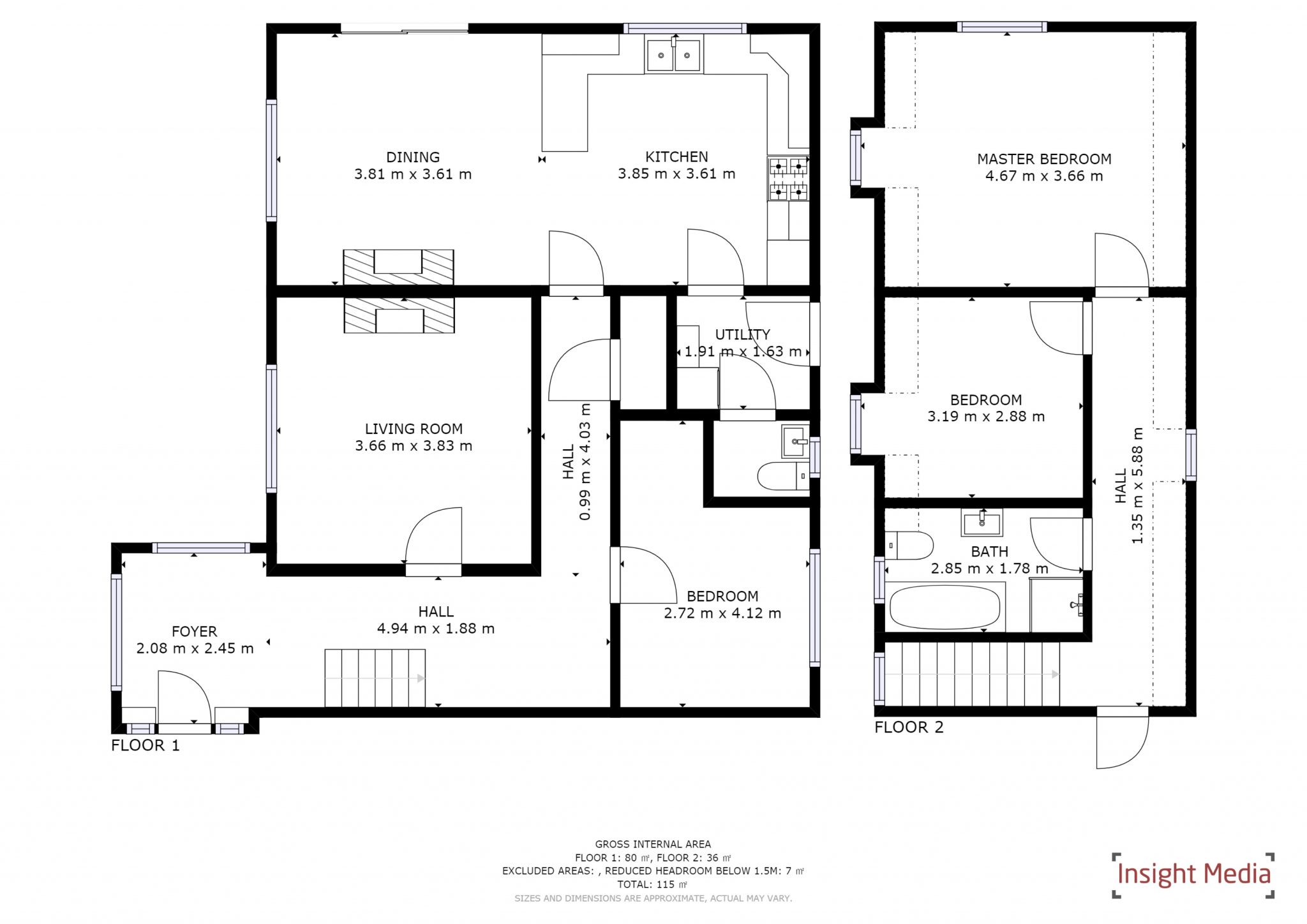 Floor plans with insight media